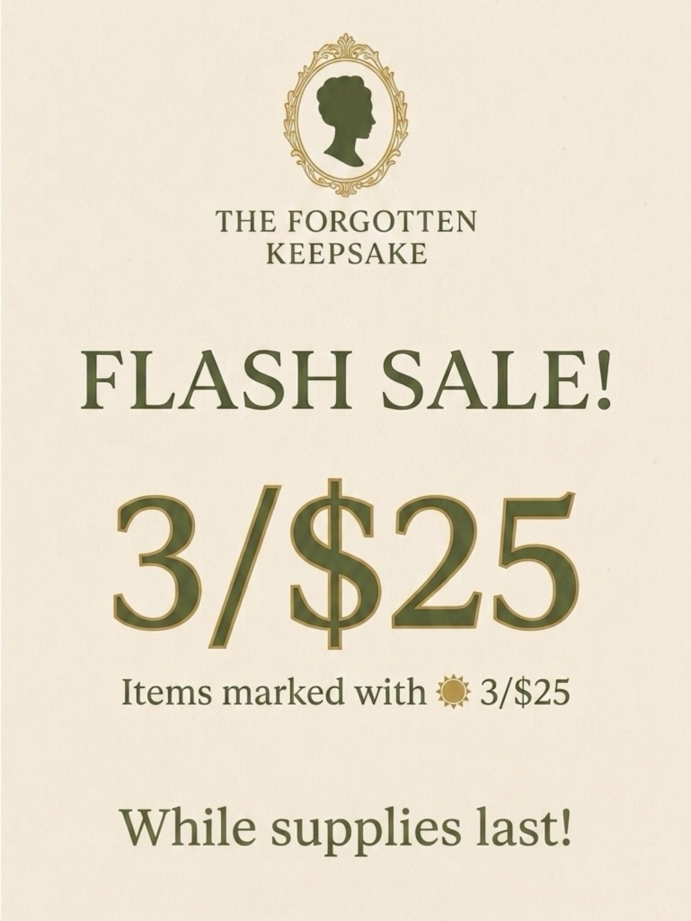 ☀️ 3/$25 SALE!
